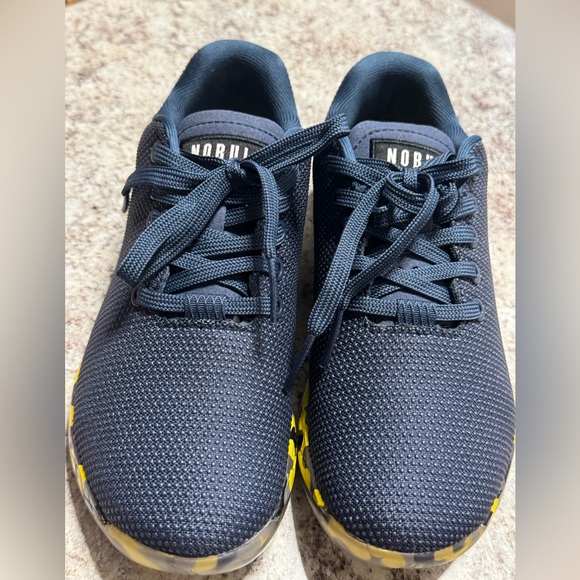 NOBULL Dark Gray and Yellow Athletic Shoes - Picture 2 of 5